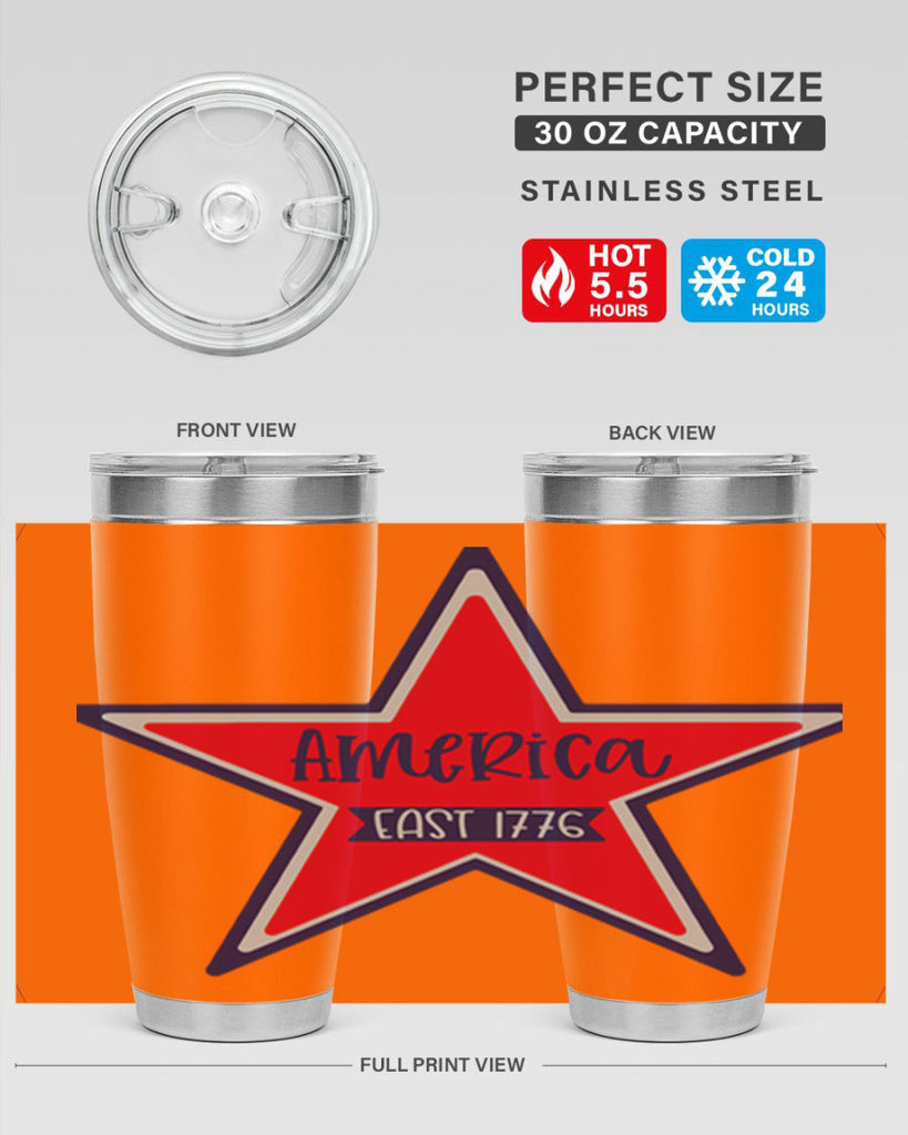 America East Style 144#- Fourt Of July- Tumbler