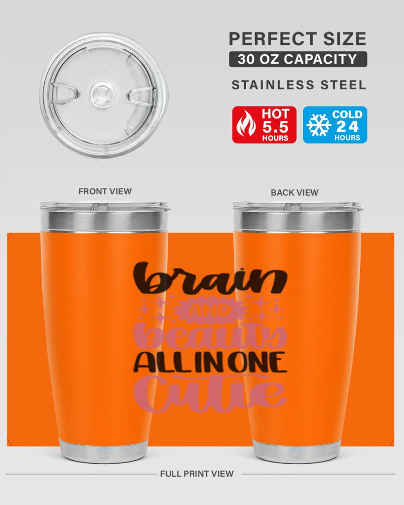 Brain And Beauty All In One Style 126#- make up- Tumbler