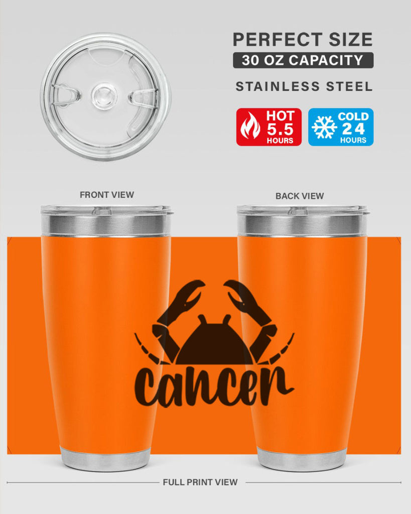 Cancer 156#- zodiac- Tumbler