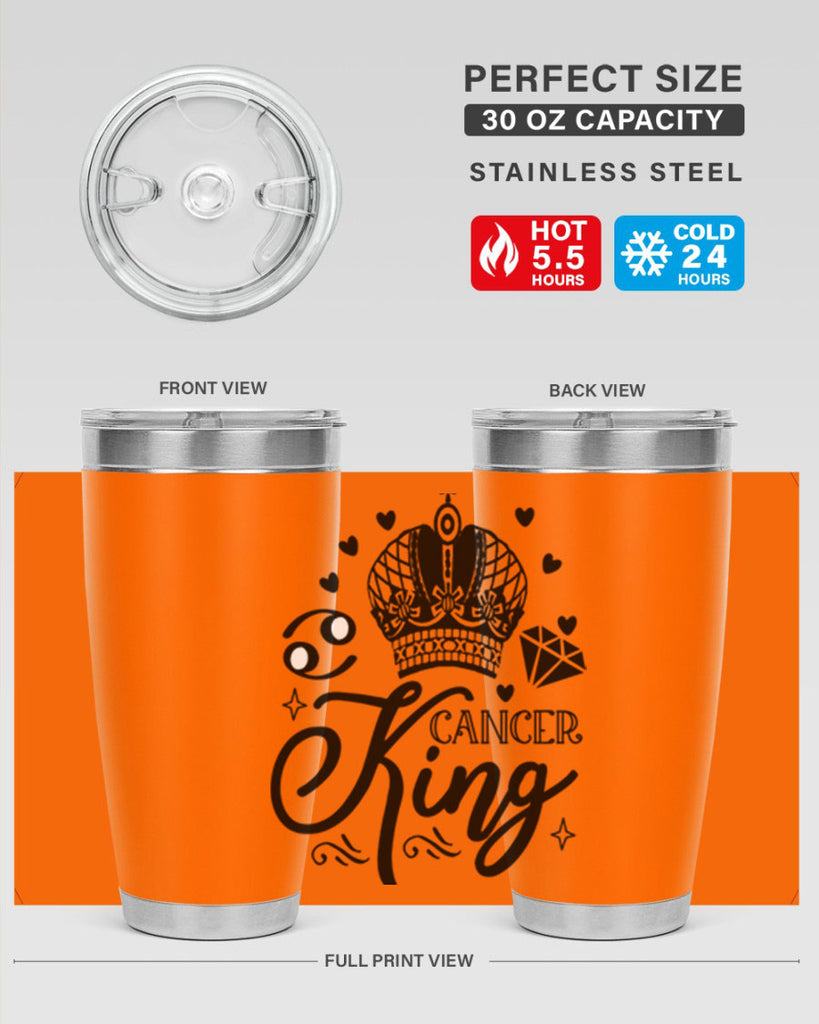 Cancer king 158#- zodiac- Tumbler