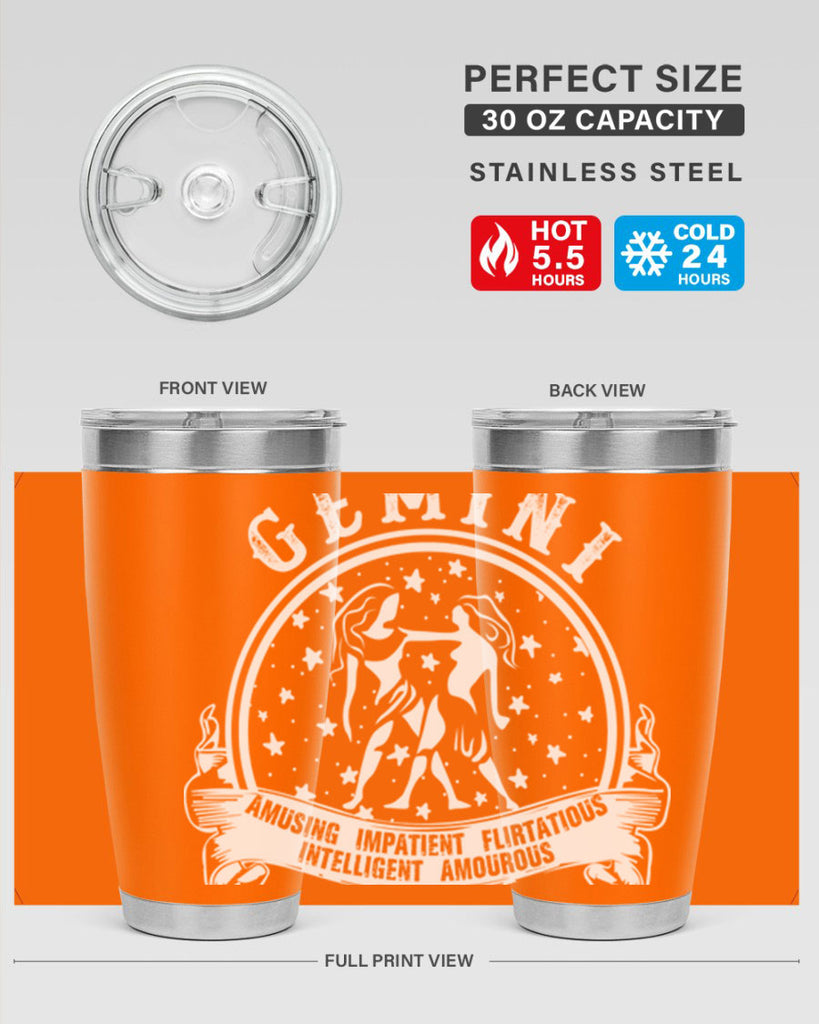 Gemini 10#- zodiac- Tumbler