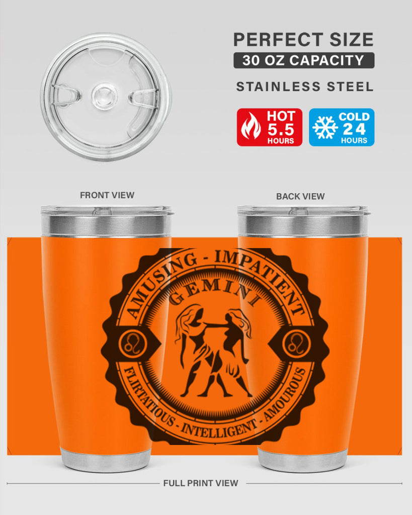 Gemini 11#- zodiac- Tumbler