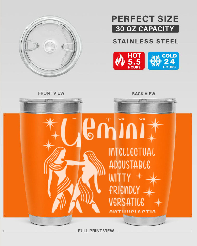 Gemini 221#- zodiac- Tumbler