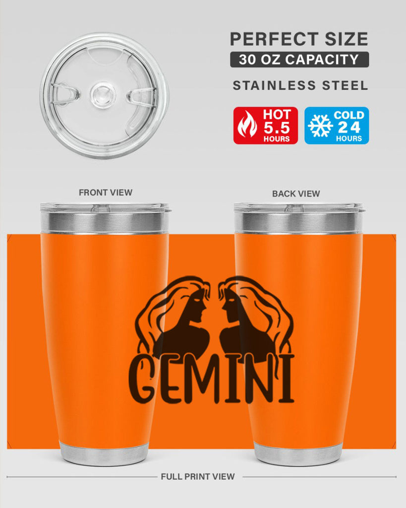 Gemini 227#- zodiac- Tumbler