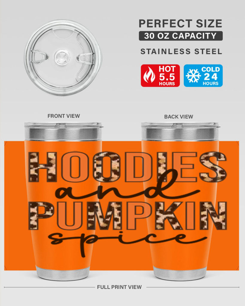 Hoodies and pumpkin spice 317#- fall- Tumbler
