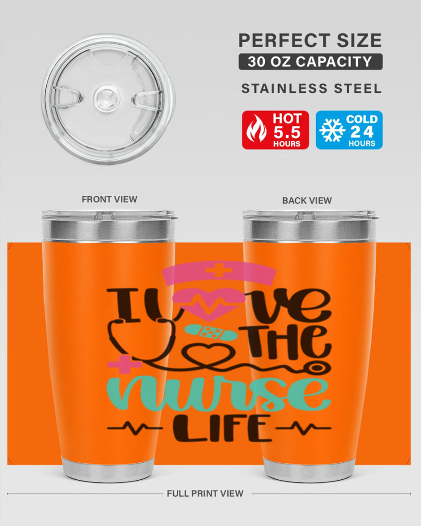 I Love The Nurse Life Style Style 169#- nurse- tumbler