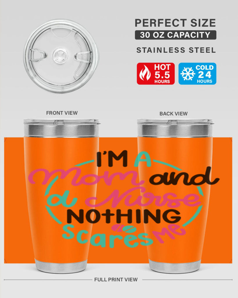 Im A Mom And A Nurse Nothing Style Style 158#- nurse- tumbler