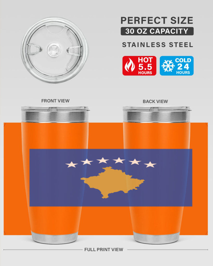 Kosovo 108#- world flags- Tumbler