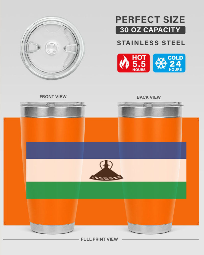 Lesotho 102#- world flags- Tumbler