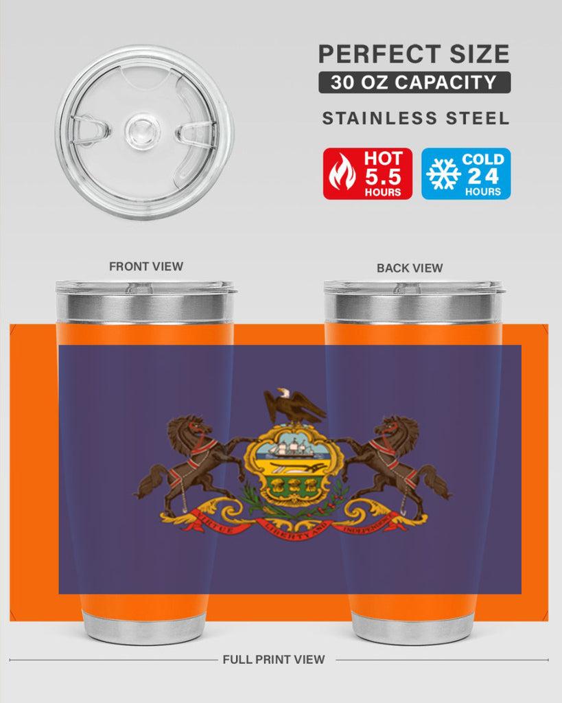 Pensilvania 14#- Us Flags- Tumbler