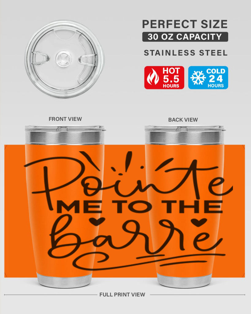 Pointe Me to the Barre 70#- ballet- Tumbler