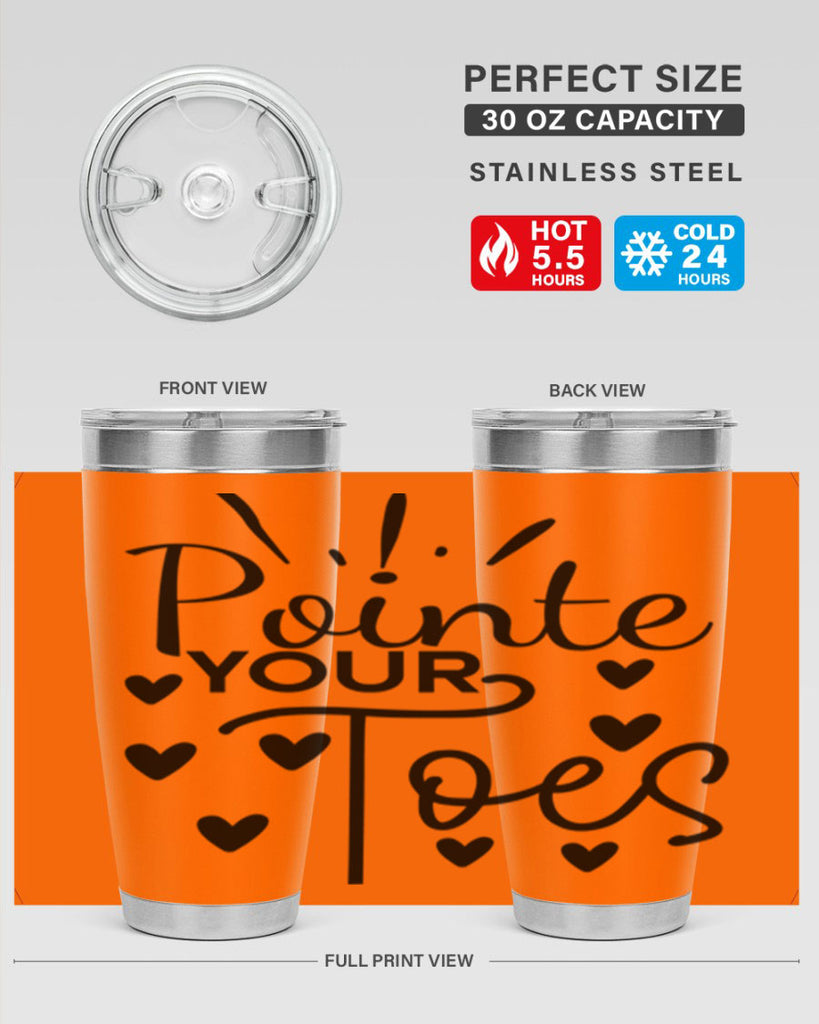 Pointe Your Toes 73#- ballet- Tumbler