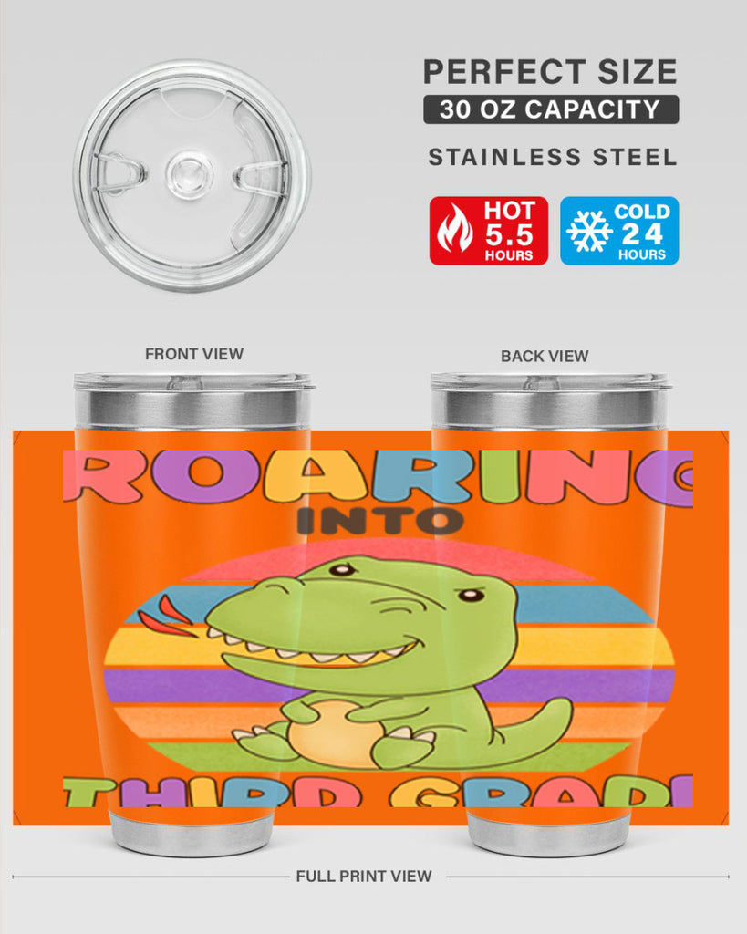 Roaring to 3rd Grade Trex 23#- 3rd grade- Tumbler