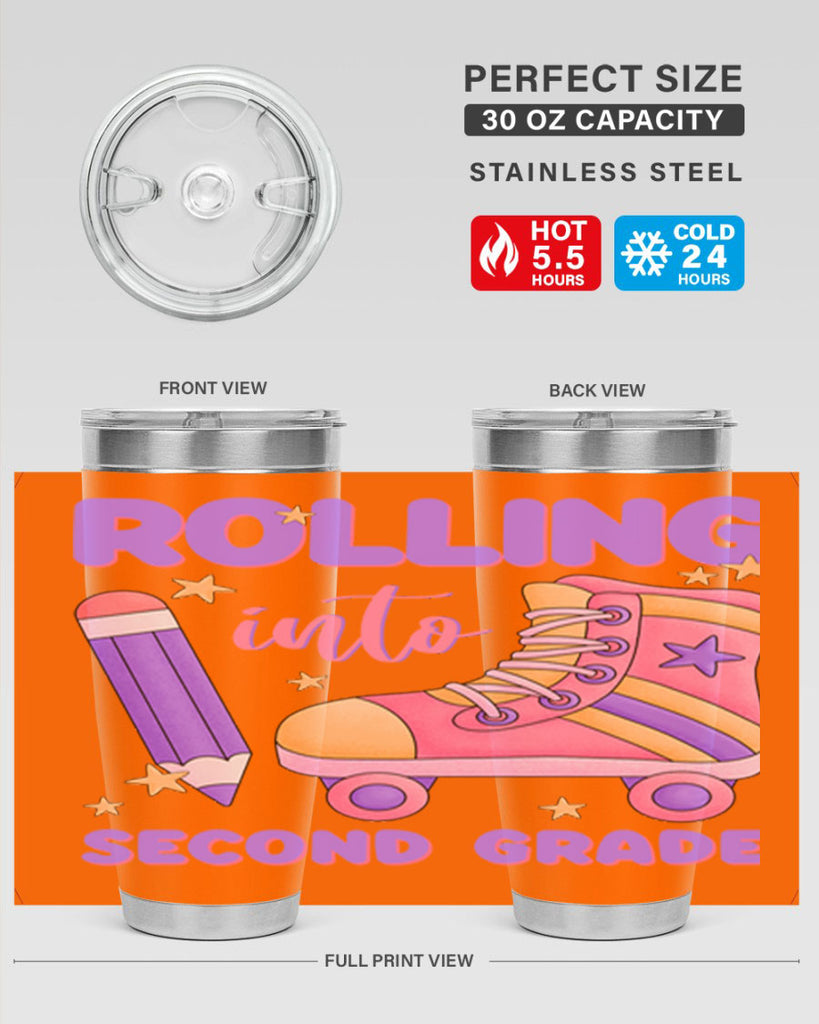 Rolling into 2nd Grade 24#- second grade- Tumbler