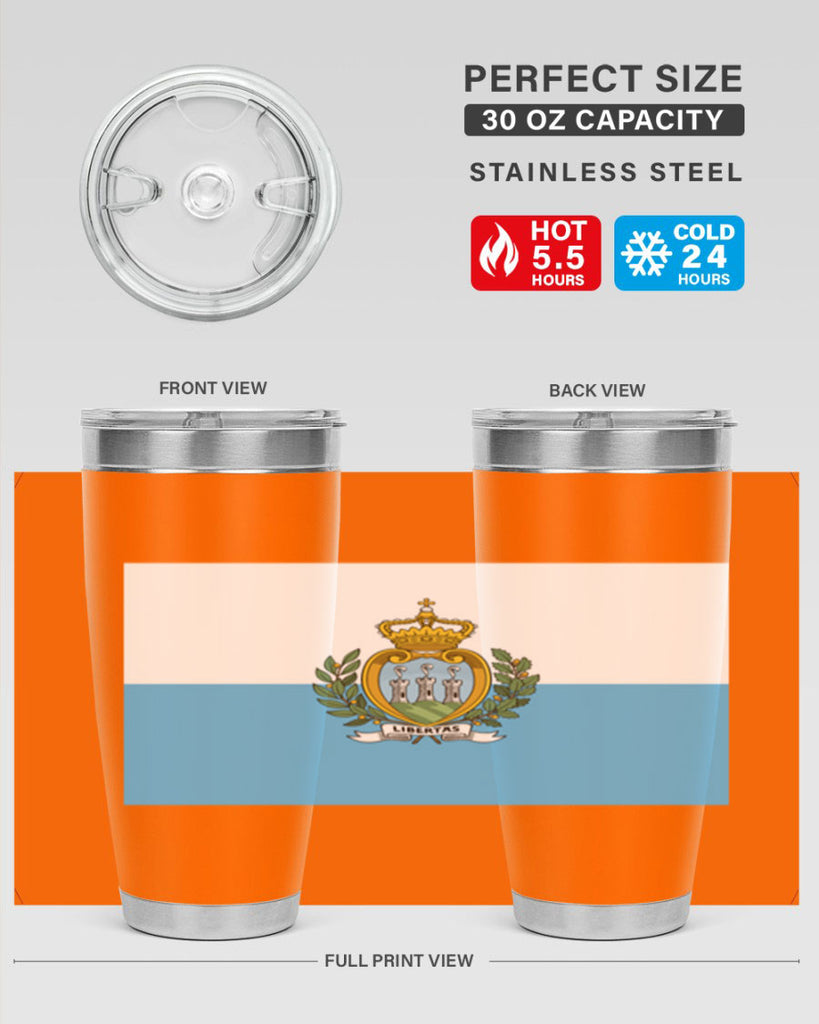 San Marino 48#- world flags- Tumbler