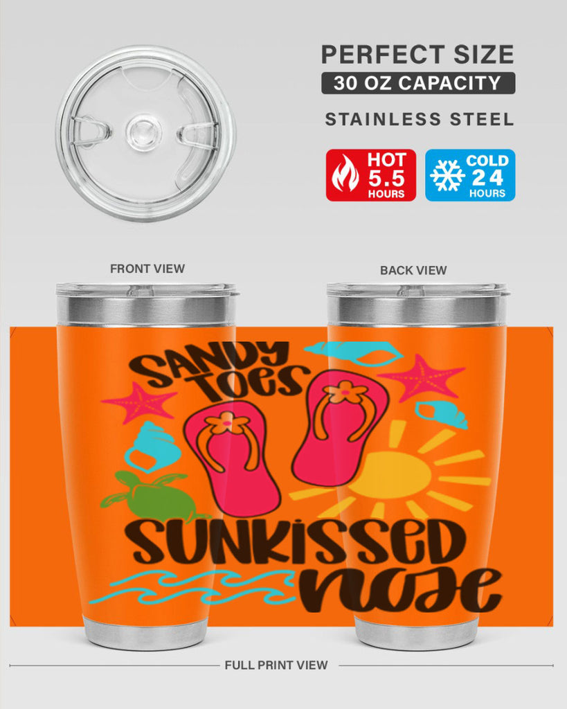 Sandy Toes Sunkissed Nose Style 27#- summer- Tumbler