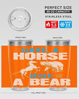 Save a horse, ride a bear 27#- Bears- Tumbler