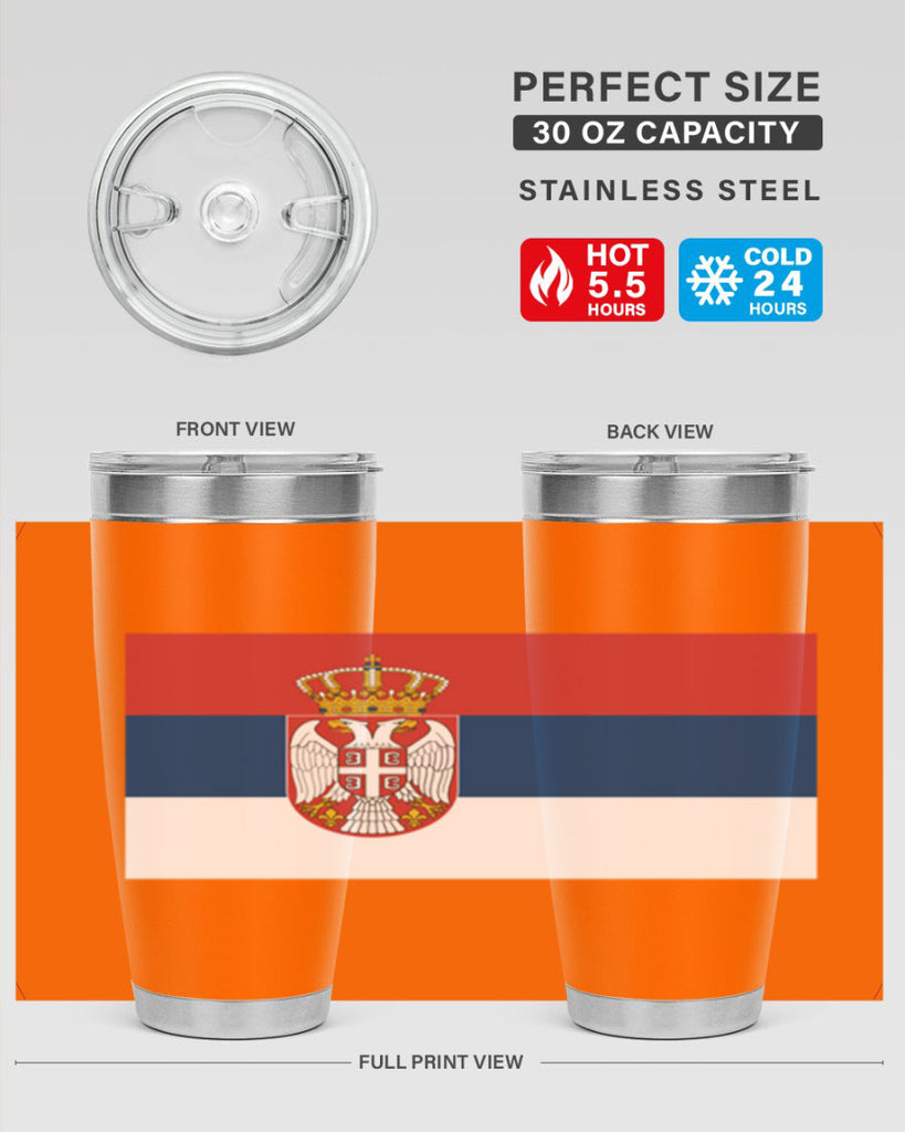 Serbia 44#- world flags- Tumbler