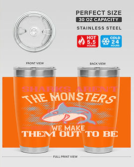 Sharks aren’t the monsters we make them out to be Style 24#- shark  fish- Tumbler