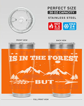 The bear is in the forest, but the pelt is soldd 31#- Bears- Tumbler