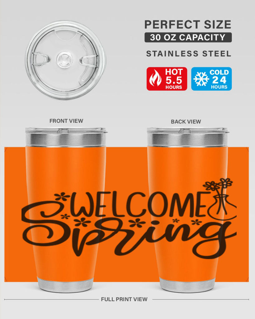 Welcome spring  design 599#- spring- Tumbler