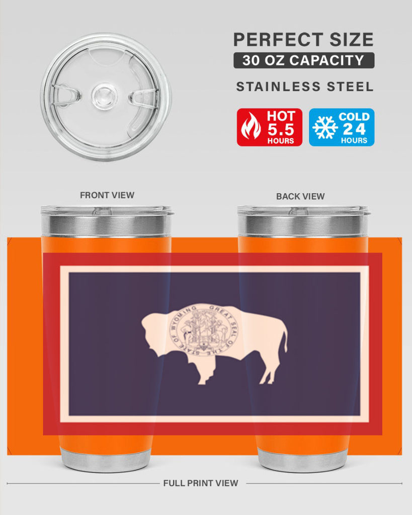 Wyoming 1#- stateflags- Tumbler