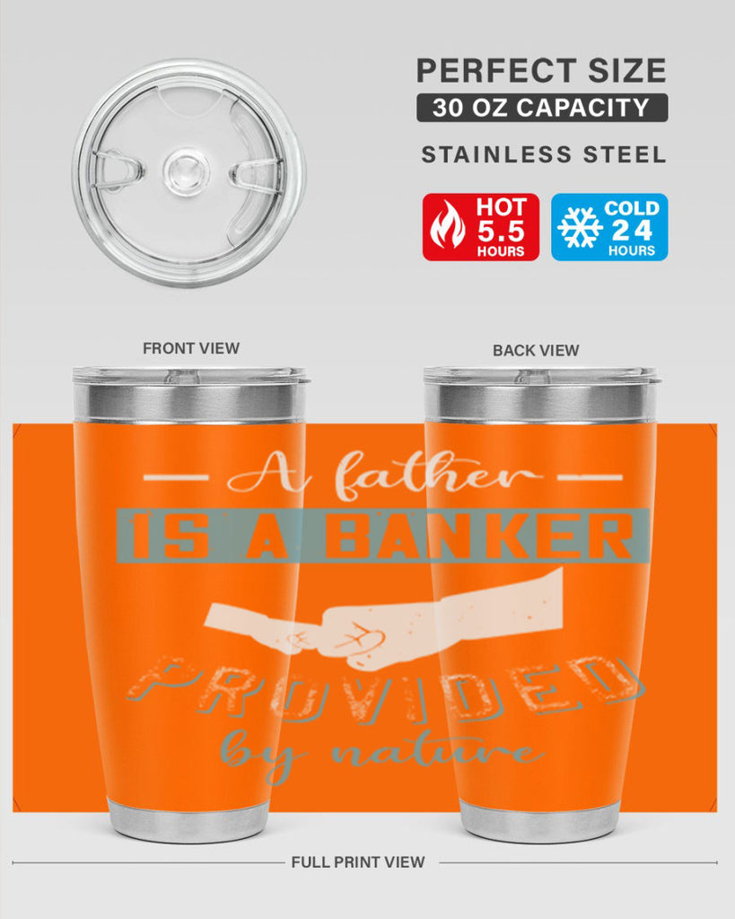 a father is a banker 168#- fathers day- Tumbler