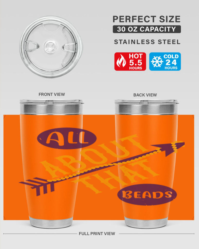 all about that beads 62#- mardi gras- Tumbler