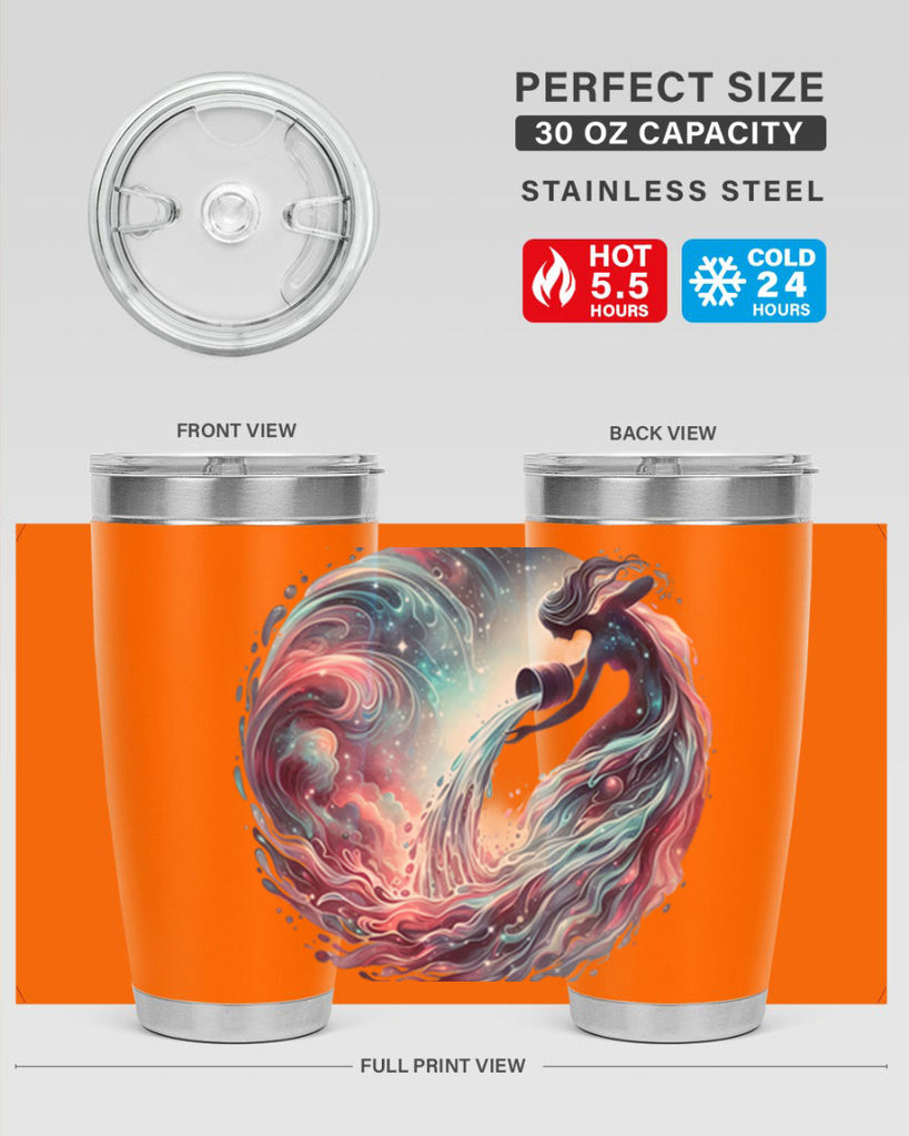 aquarius 91#- zodiac- Tumbler