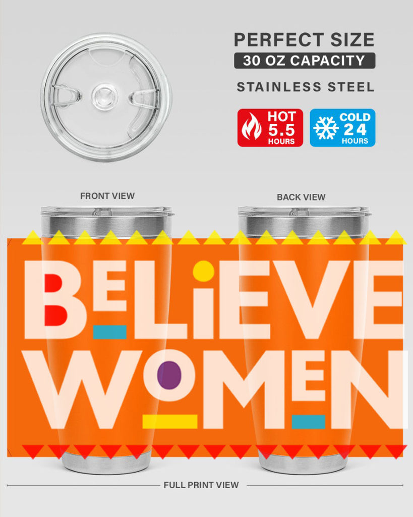 believewomen 254#- black words phrases- Cotton Tank