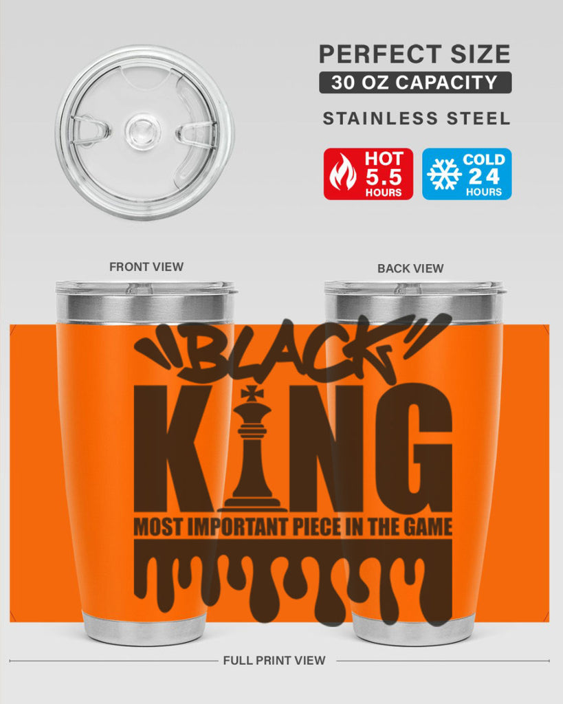 black king 214#- black words phrases- Cotton Tank
