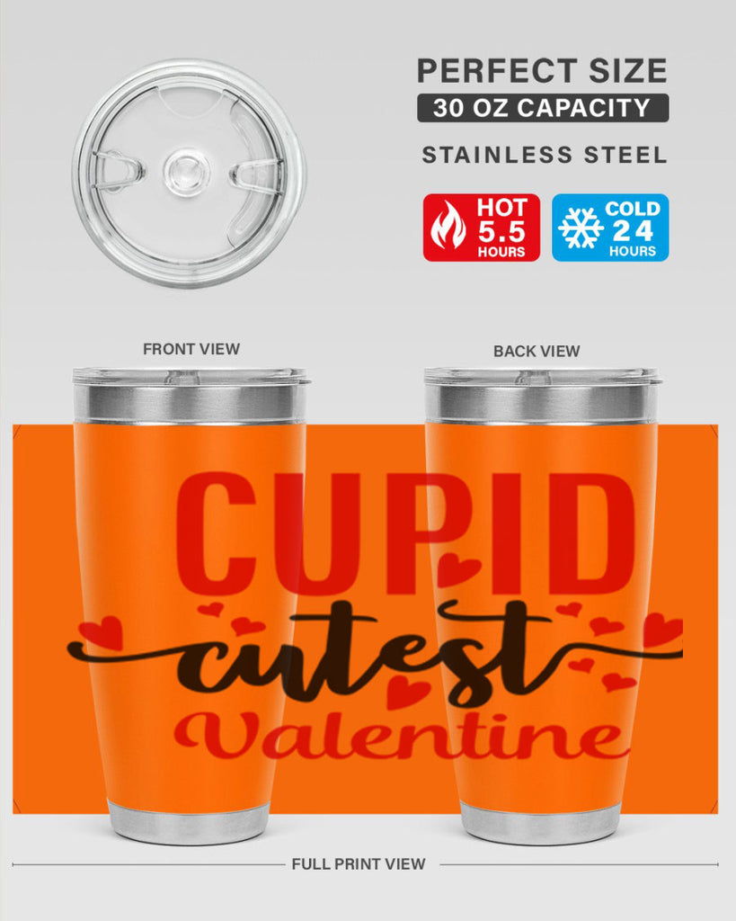 cupid cutest valentine 80#- valentines day- Tumbler