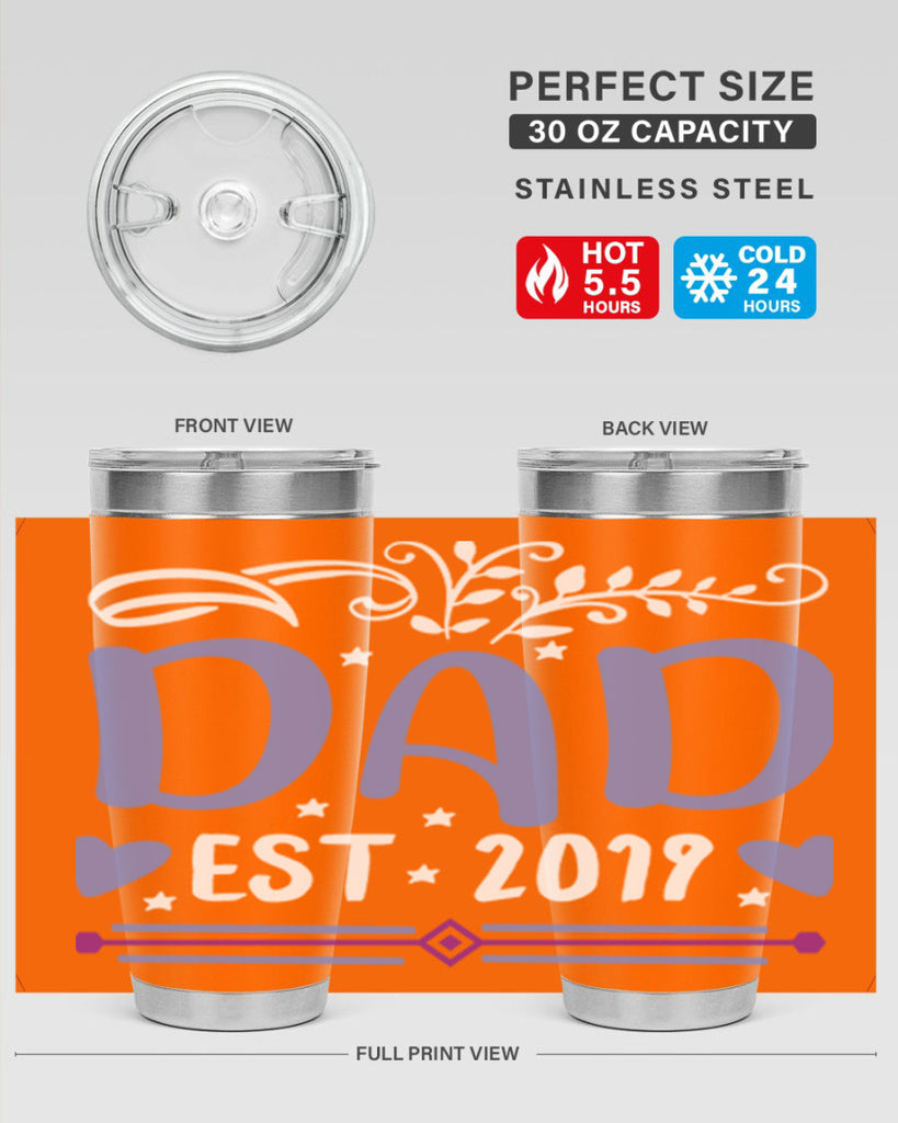 dad est 100#- fathers day- Tumbler