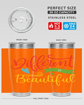 different is beautiful Style 11#- autism- Tumbler
