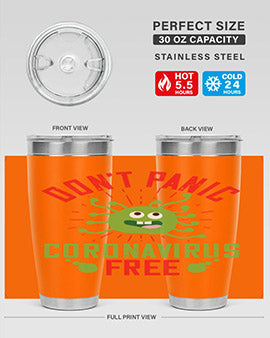 dont panic coronavirus free Style 43#- corona virus- Tumbler