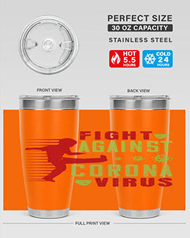 fight against corona virus Style 41#- corona virus- Tumbler