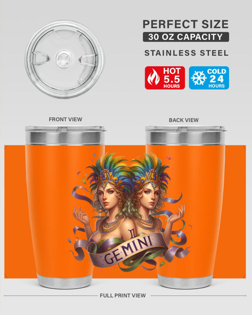gemini 243#- zodiac- Tumbler