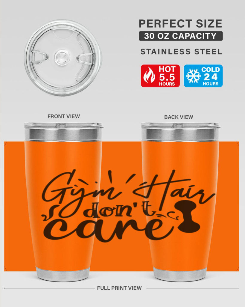 gym hair dont care 43#- gym- Tumbler