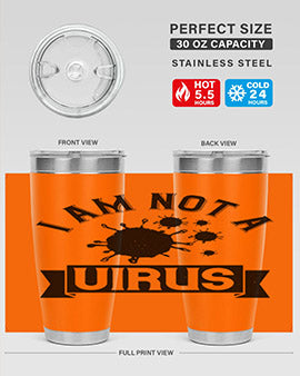 i am not a virus Style 35#- corona virus- Tumbler