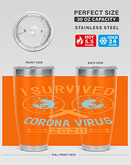 i survived corona virus Style 34#- corona virus- Tumbler