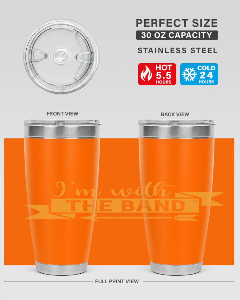 i’m with the band 58#- mardi gras- Tumbler