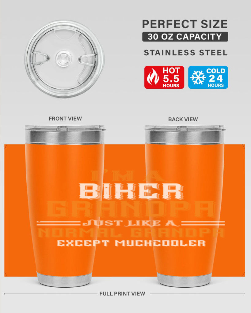 im a biker grandpa just like a normal grandpa except muchcooler 38#- grandpa - papa- Tumbler