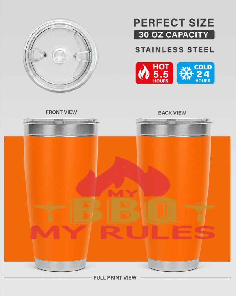 my bbq my ruless 21#- bbq- Tumbler