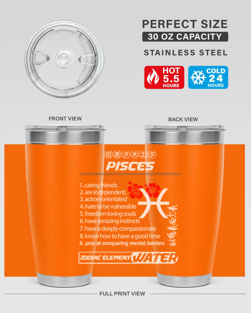 pisces 356#- zodiac- Tumbler
