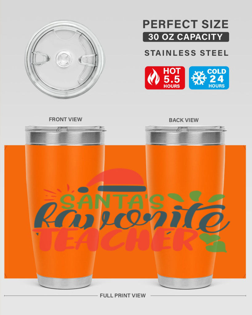 santas favorite teacher Style 151#- teacher- tumbler