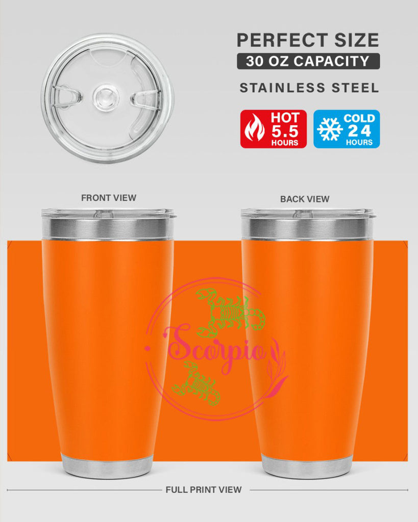 scorpio 437#- zodiac- Tumbler