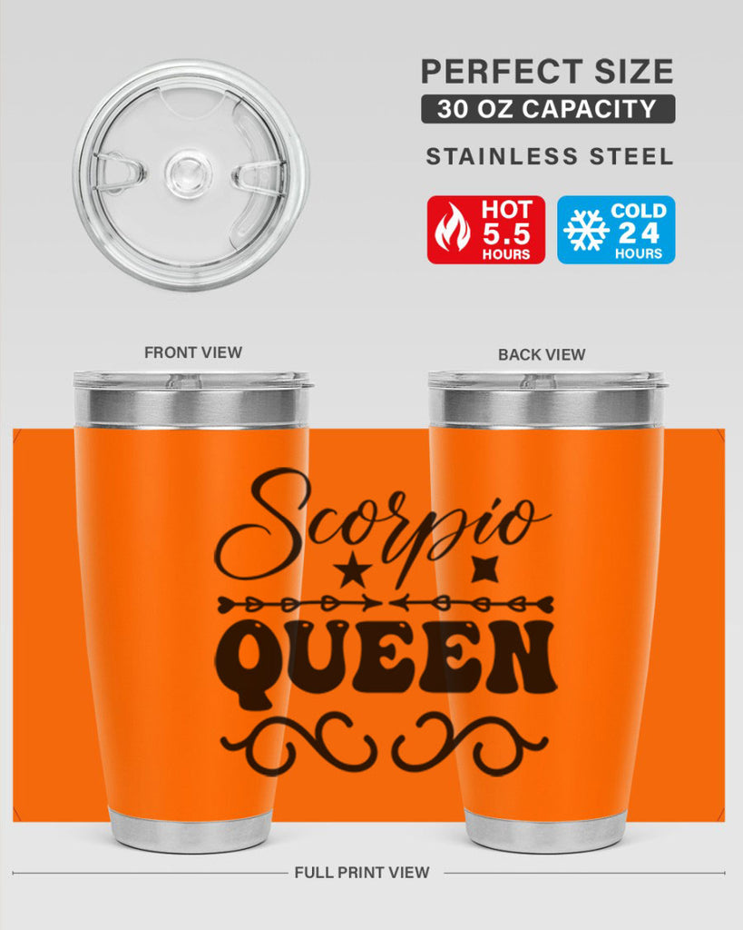scorpio queen 447#- zodiac- Tumbler