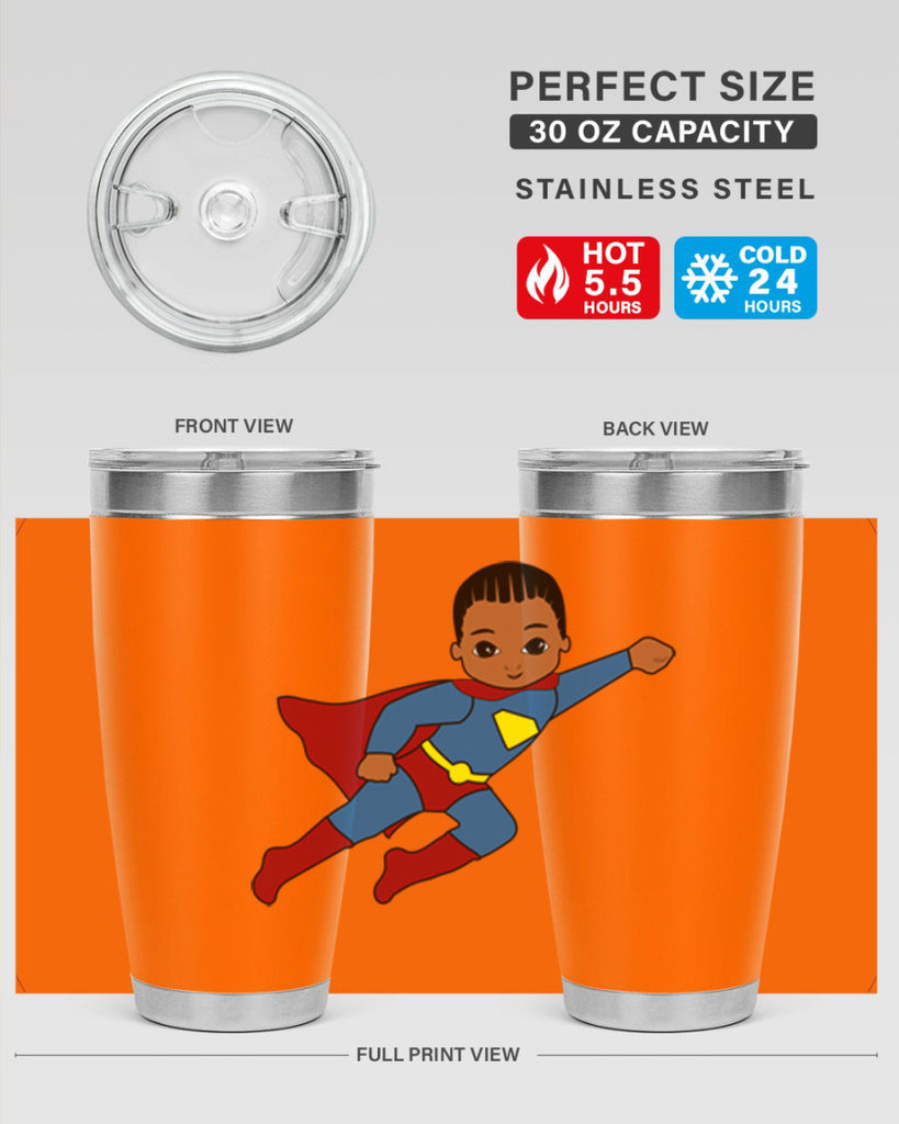 super kid 1#- black men - boys- tumbler