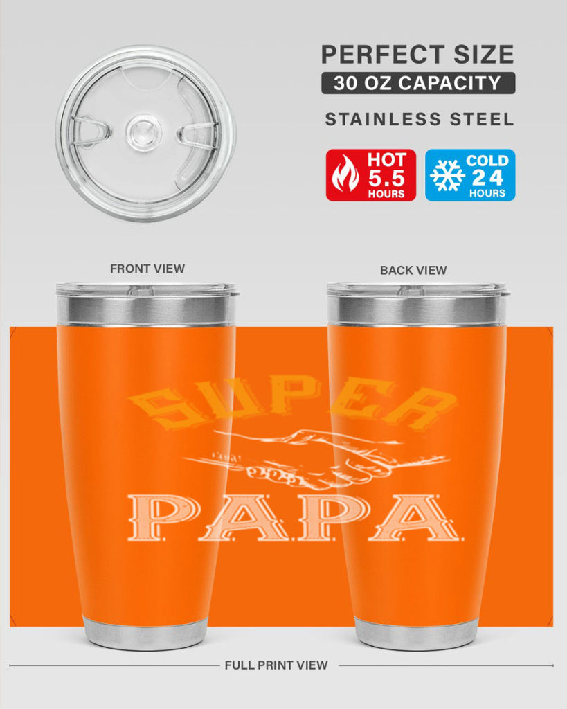 super papa 8#- grandpa - papa- Tumbler