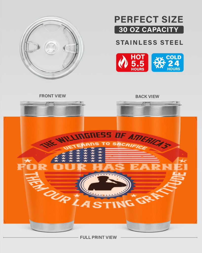 the willingness of americas 88#- Veterns Day- Tumbler